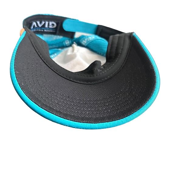 Avid Trucker Rope Hat One Size Snapback Fishing Vintage Style Turquoise Mesh Hat - Picture 8 of 10